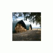 Tunnel de stockage agricole - 2060020 - Dimensions maximales, toile PVC armée 650 g/m² et armature en acier galvanisé_1