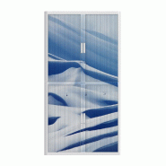 Armoire à rideaux avec décor montagne - EasyOffice. - Haute, Montagne_1