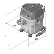 Aspirateur à eau et poussière Fein Dustex - 25L - Turbine haute performance et classe L_1