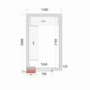 Kit de rayonnage pour Chambres Froides Négatives Tefcold CRNF1524_1