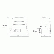 Motorisation pour portail coulissant R30/1205 - Kit complet pour portail jusqu'à 1200 kg avec accessoires inclus_1