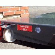 Chariot porte-bobine en acier laqué - Forte capacité de charge 600Kg - Plateau incurvé 800x500mm_1