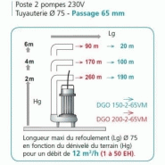 Poste relevage calidouble1200 dgovm65-150