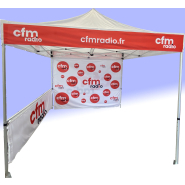 Barnum 3x3 personnalisé blanc - léger, pratique et économique - gamme loisir_1