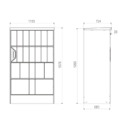 Consigne intelligente multispace conciergerie - 21 casiers sans branchement électrique ni interne_1