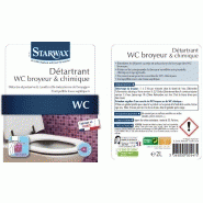 Détartrant WC et broyeurs STARWAX - 2L - pour WC chimiques et broyeurs_1