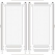 Moustiquaires coulissantes - France-Combi - 2 vantaux recoupables en aluminium avec toile PVC_1