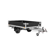 Remorque Plateau SARIS - PL 276 - 276 x 150 cm - PTAC : 2000 kg - 2 Essieux - Freinée - Référence 42960 - Utilisation professionnelle et polyvalente_1