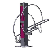 Support et borne recharge extérieure 2 vélos électriques - velec duo_1