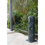 Borne de marche mini STREET - H600mm à 800mm - 4 prises 16/32A - Acier 4mm - Traitement époxy et peinture polyuréthane_1