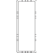 Montant S50 80x30mm - Hauteur 1410mm - Renforcé et Perforé 2 Faces - Acier Crème_1