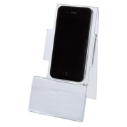 Présentoir Smartphone - Acrylique Transparent - Trou Antivol - Pour Téléphones Mobiles et iPhone_1