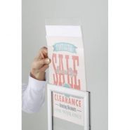 4093 - Porte-visuel de comptoir double face - Afix Diffusion - réglable en hauteur avec cadre à insertion_1