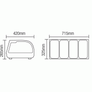 Kit réfrigéré à poser 42 L Portes coulissantes L.1177mm mm AFI Collin-Lucy_1