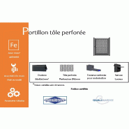Portillon tôle perforée - 1500 / 2250_1