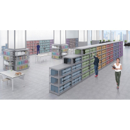 Rayonnage avec tablettes réglables en acier pour magasins, entrepôts, archives et réserves - 25 références disponibles_1