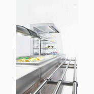 Vitrine réfrigérée pour cuisines professionnelles - grandes surfaces vitrées et éclairage performant_1