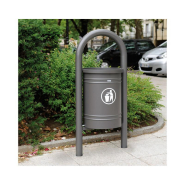 Corbeille publique Vercors 40 litres - Réf : 208211.Gpro - Harmonisation urbaine avec bancs et banquettes_1