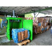 Presse à balles haute capacité V16 pour glassine - Compactage propre des supports siliconés recyclables._2