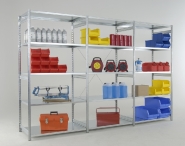 Rayonnage semi-lourd - stockage manuel avec plateaux bois ou métalliques_1