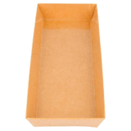 Barquette rectangulaire Kraft 19x8,5x3,5cm - par 1000_1