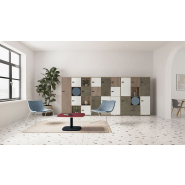 Casier vestiaire 1 porte et 3 simples - CUBIK - 9 coloris au choix_1