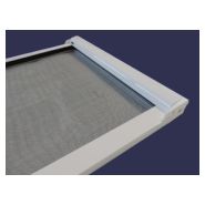 Moustiquaire en toile grise en fibre de verre enduite de PVC