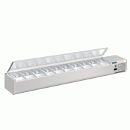 Saladette à poser avec couvercle Série G 10x GN 1/4 | Polar - FA857_1