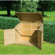 Coffre de jardin en bois - capacité 900L_1