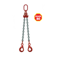 Elingue chaine 2 brins avec crochets à verrouillage automatique Référence 4306X_1