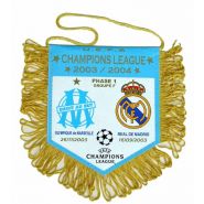 Mini-fanion publicitaire avec cordelette de suspension et franges colorées