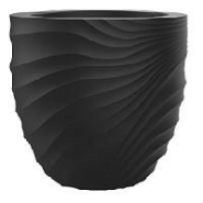 Pot rond Zénith - Polyéthylène, Insensible au Gel et à la Chaleur, Résistant aux UV et aux Chocs_1