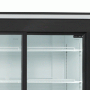 Vitrine réfrigérée FSC - 2 ou 3 portes avec caisson lumineux - Extérieur blanc ou noir - Référence FSC1950S_1