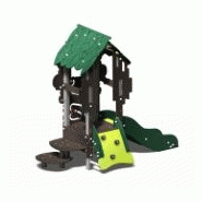 Structure pour aire de jeux combinée - 1 tour 600 Cruzéo - CRU10601I - Créa Équipements_1