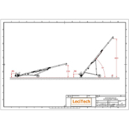 Vis à grains sur chariot à entrainement électrique à double spire Ø 160 mm - Trémie 2,50 m de largeur_1