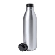 Gourde en aluminium recyclé - Forme bouteille - 750 ml - Couleur argenté_1