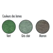 Banc public Glasgow en plastique recyclé - 5 lames - pieds en fonte - 1,80 m_1