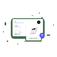 Caisse enregistreuse tactile - terminal de paiement intégré pour gestion de magasin de fleurs_1