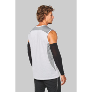Débardeur de sport bicolore unisexe - Séchage rapide - Coupe multisports - Réf: PA475_1