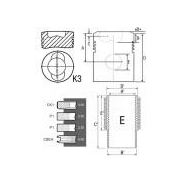 Kit de réparation 4-segments - référence PT-31-133 - JAG99-0100 pour tracteurs New Holland, Fiat et Ford_1