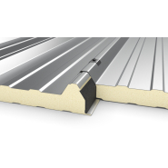 Panneau sandwich de bardage isolant - Promisol® T - Façades inclinées jusqu'à 30° - Âme PIR et parements en acier prélaqué_1