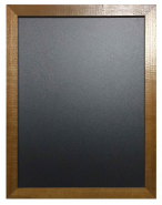 Ardoise menu murale - cadre bois - mini format - 430 x 330 mm - fabrication française_1