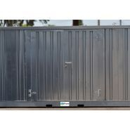 Bungalow : abri de stockage fûts, bidons, ibc, grv idéal pour déchetterie, site industriel, entrepôt, stockage logistique, chantier_1