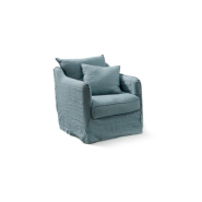 Fauteuil Cap Ferret 75 cm - Home Spirit - Déhoussable, structure en hêtre et confort en plumes_1