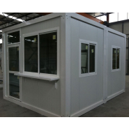 Guérites modulaires personnalisables et démontables - Cabine de surveillance, contrôle d’accès, réception, information_1