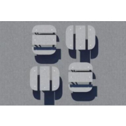 Table pique-nique Sun-Set en béton avec bancs intégrés - Points de connexion intelligents - 100% recyclables_1