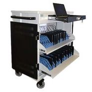 Chariot multimédia - Mobitics - synchronisation et chargement de 16 à 50 tablettes ou PC portables - compact et sécurisé_1