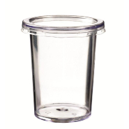 Couvercle pour pot Authentik réf 39185/39186/39160 PET transp Ø6,8x0,8cm par 500_1