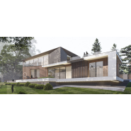 Maison préfabriquée à deux étages en acier - 370 m2 - 6 chambres ou 5 chambres et 1 bureau - ISK370_1