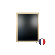 Stop trottoirs - interface plv - sur patins avec cadre bois de dimensions 85 x 65 cm_1